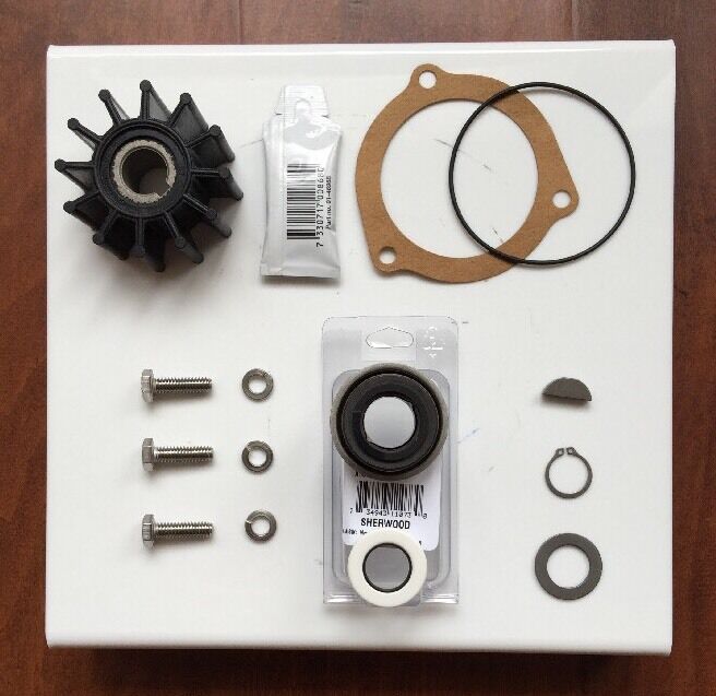 Kit Riparazione Girante Pompa Acqua Mare Per Sherwood S11095G S-11095G - Soxa Marine, Compatibile Chris Craft - Foto 2
