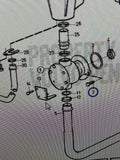 Volvo Penta Sea Raw water Pump Lock Brace Bracket 847107 for 858469 858701